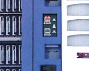 Close up of the system power switches